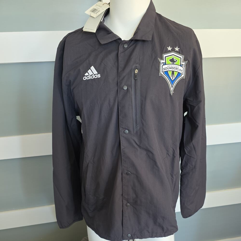 ADIDAS SEATTLE SOUNDERS ANTHEM MENS JACKET (HB8486) | Sz Large | NWT $85